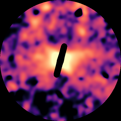 0.3 keV surface-brightness map, joint XMM PN plus FXT, 16 arcmin half-field